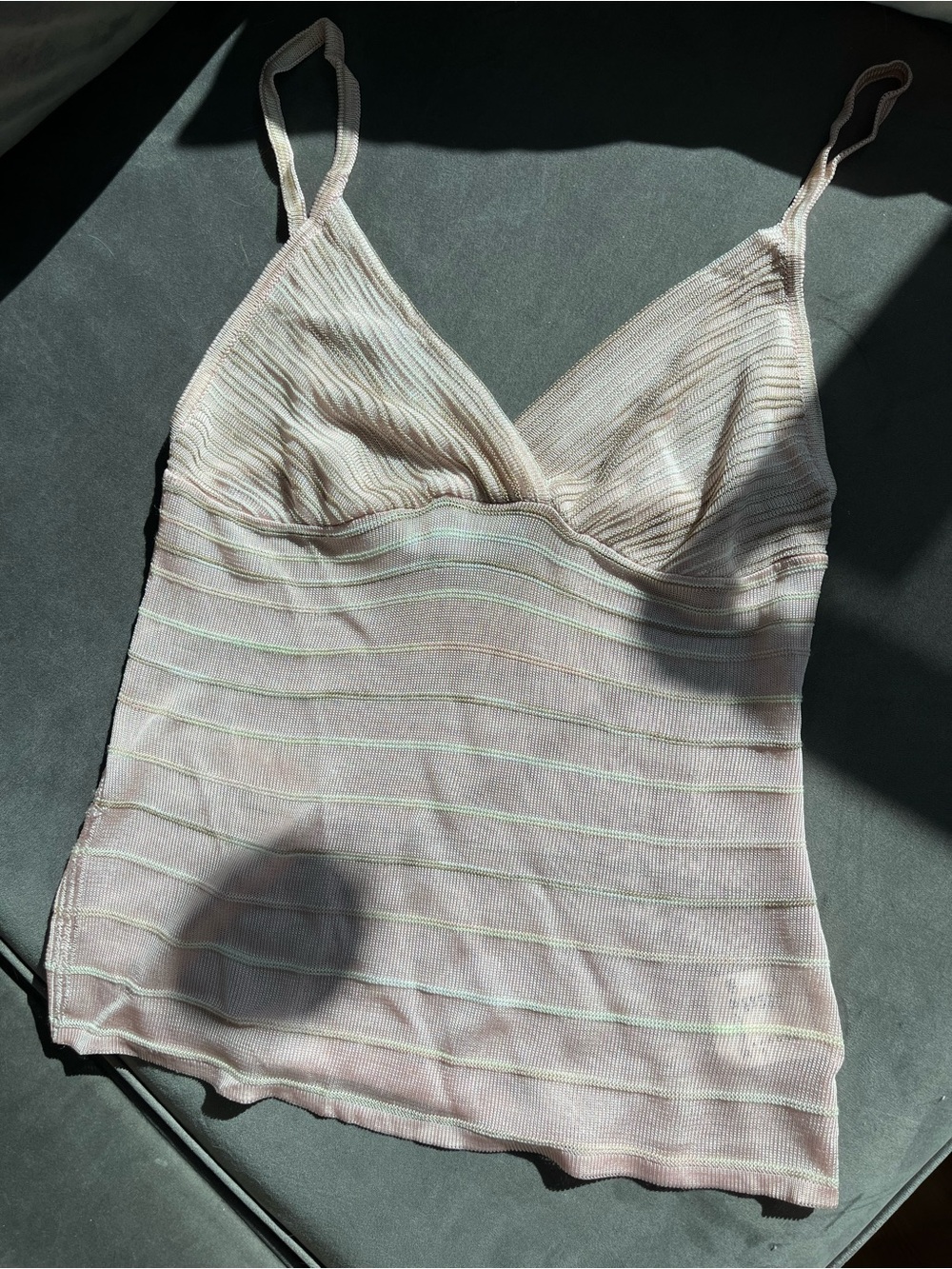 Vintage Missoni Pink V Neck Cami Tank Top - Size 4